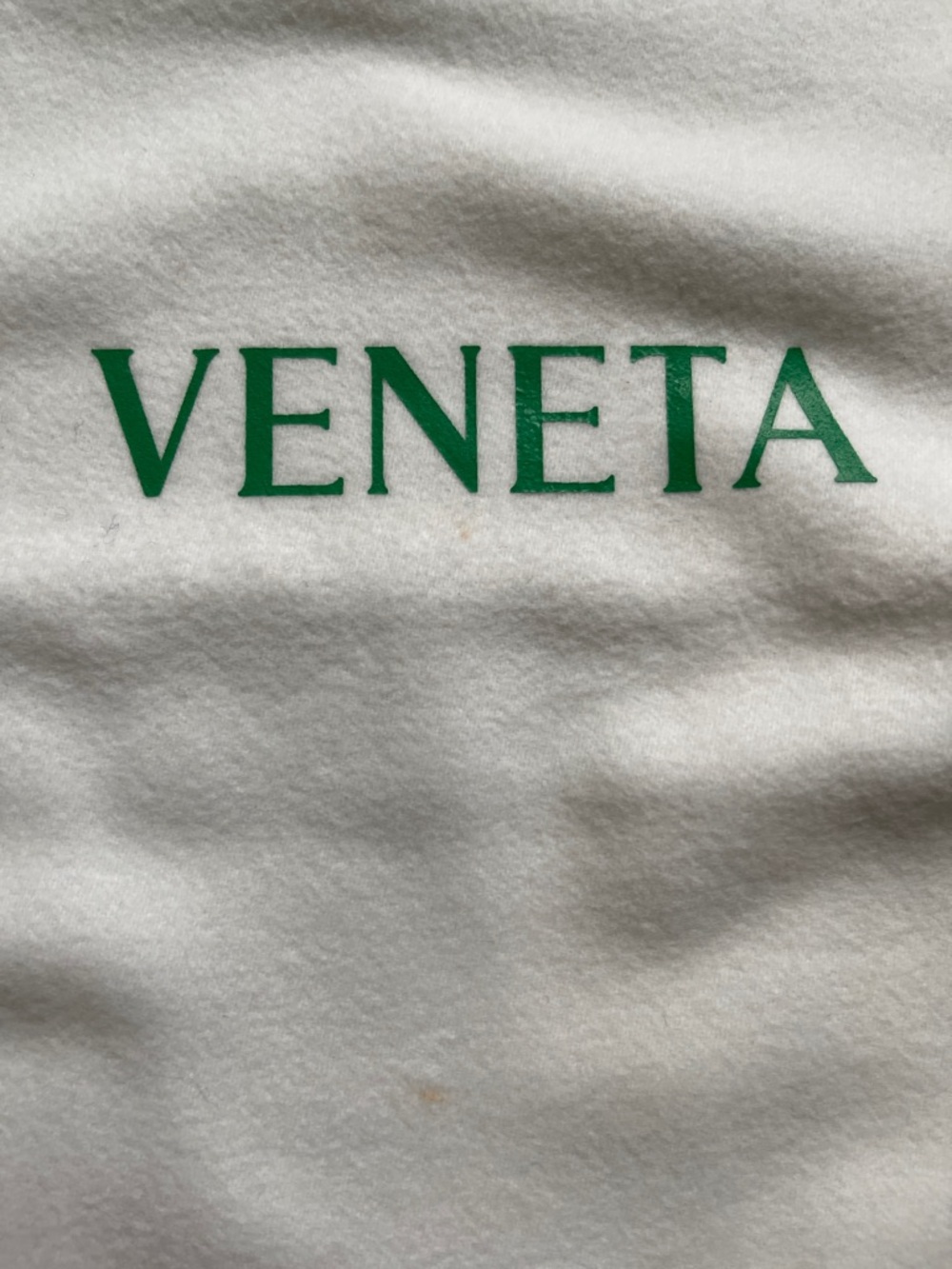 Bottega Veneta White Dust Bag with Green Logo - Picture 4 of 4